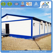 High level temporary laminated board flat pack container house